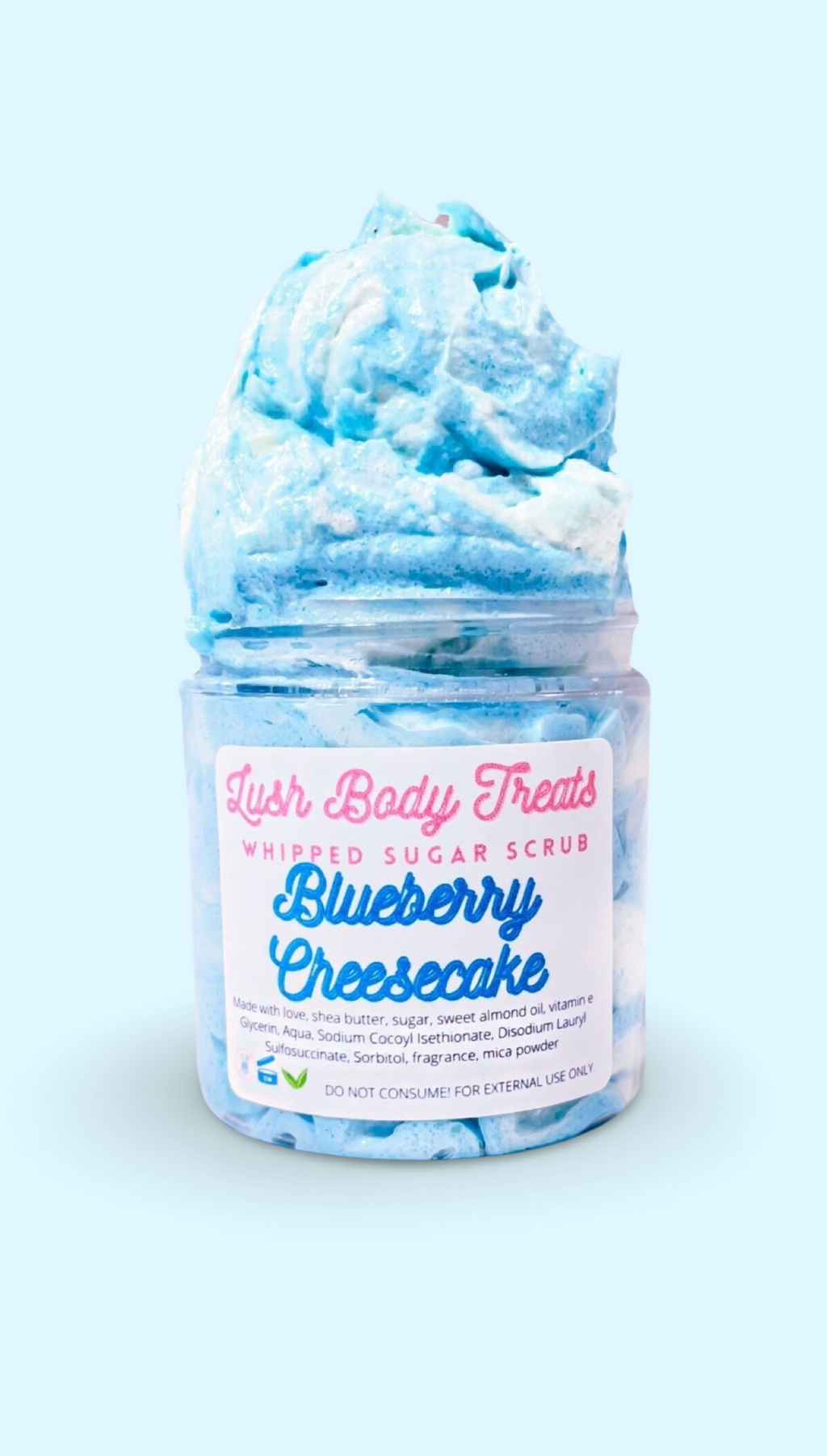 Blueberry Cheesecake Whipped Sugar Scrub
