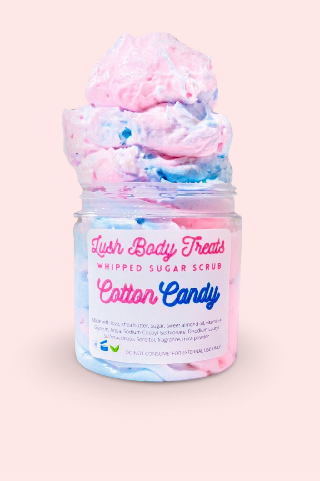 Cotton Candy Whipped Sugar Scrub