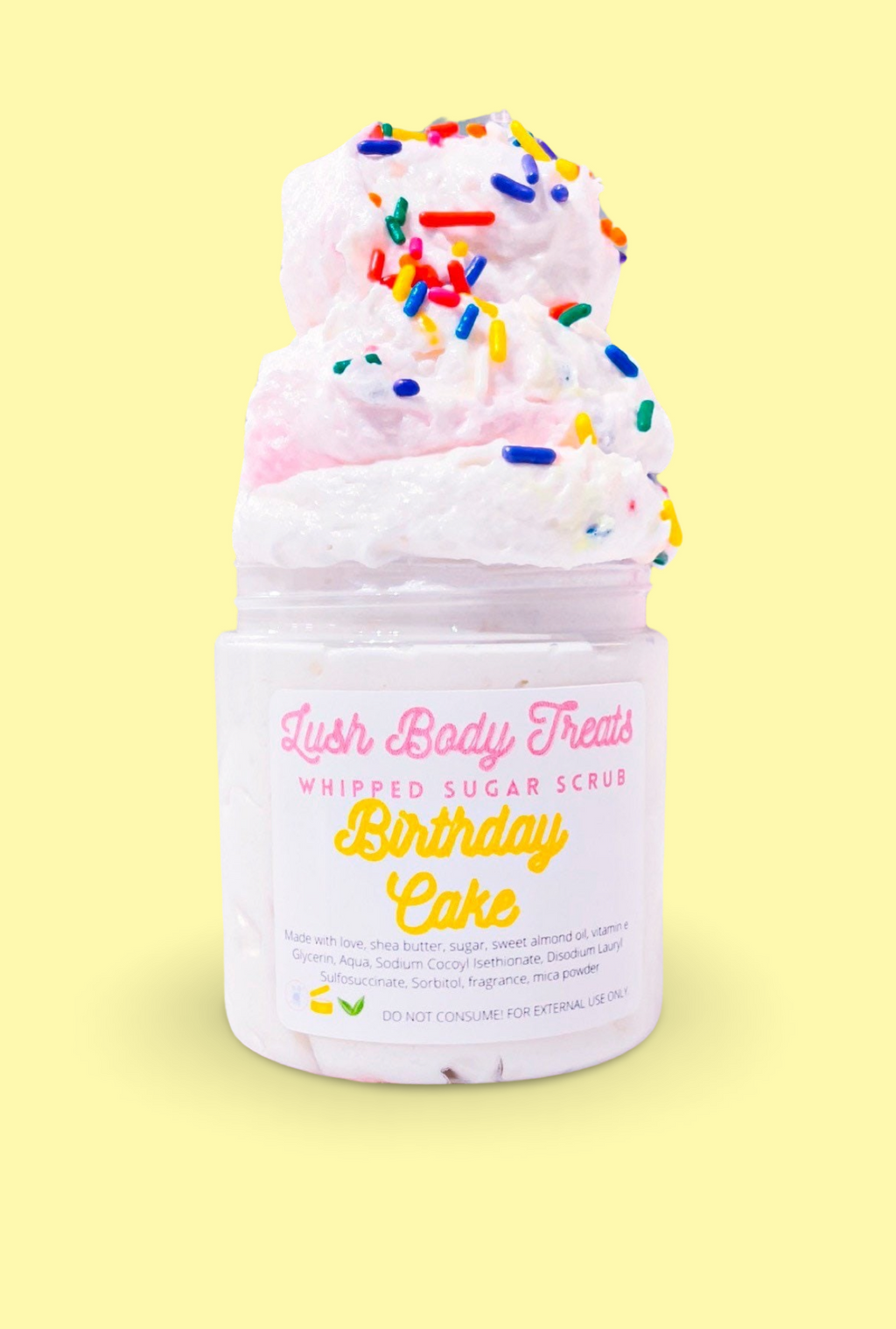 Birthday Cake Whipped Sugar Scrub